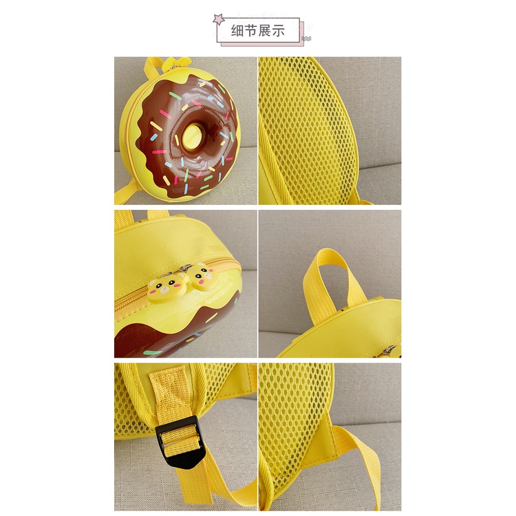 TweedyToys - Tas Ransel Donut / Tas Ransel Anak Bentuk Donat