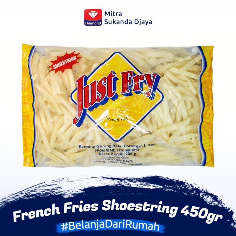 Just Fry French Fries Shoestring 450 Gram