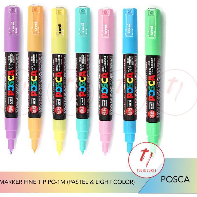 

(PERALATAN MENGGAMBAR) UNI POSCA MARKER SPIDOL FINE TIP PC-1M (0.7MM) PASTEL LIGHT EDITION - PASTEL