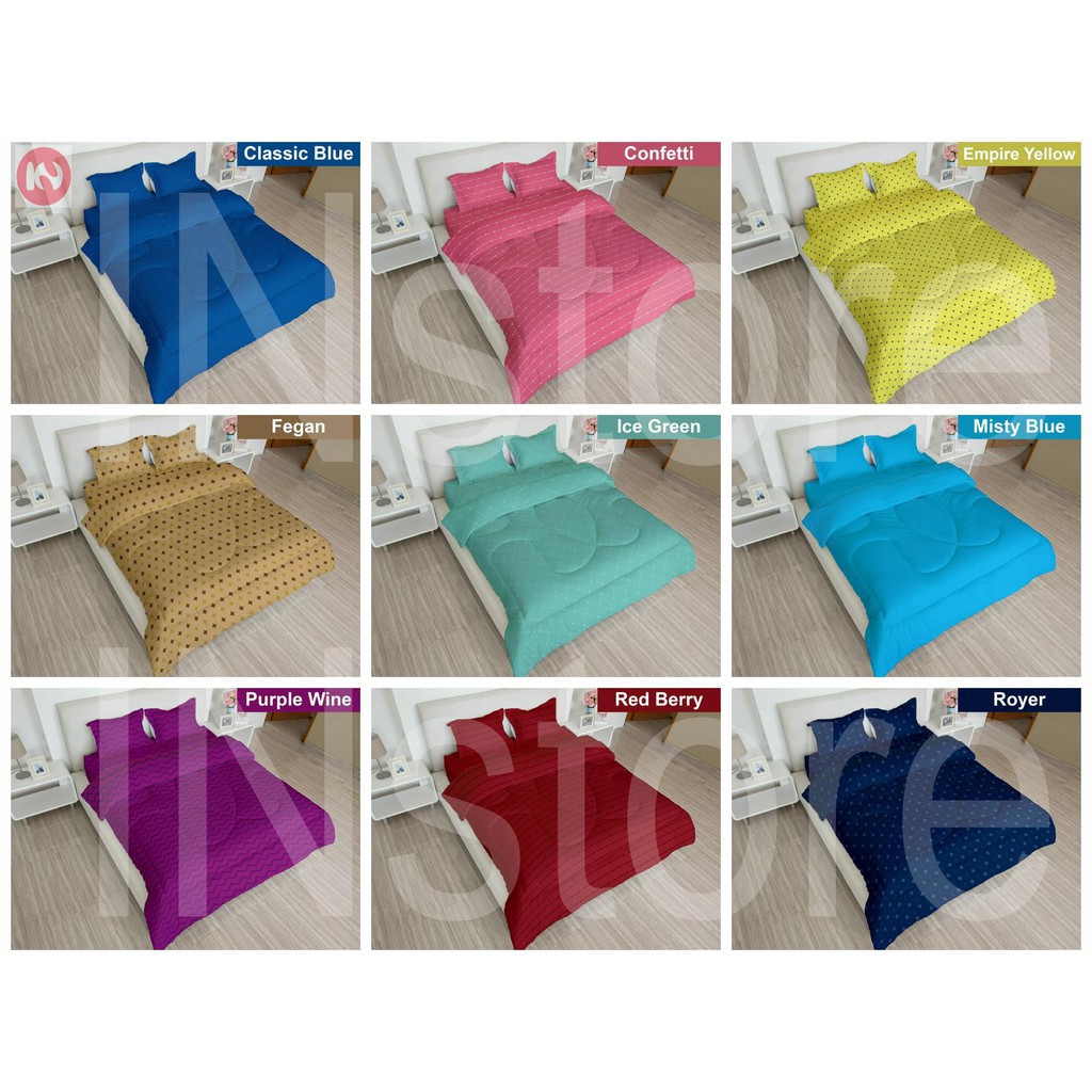 Bedcover Lady Rose Ukuran King 180x200 No 1 Edisi Warna DA876