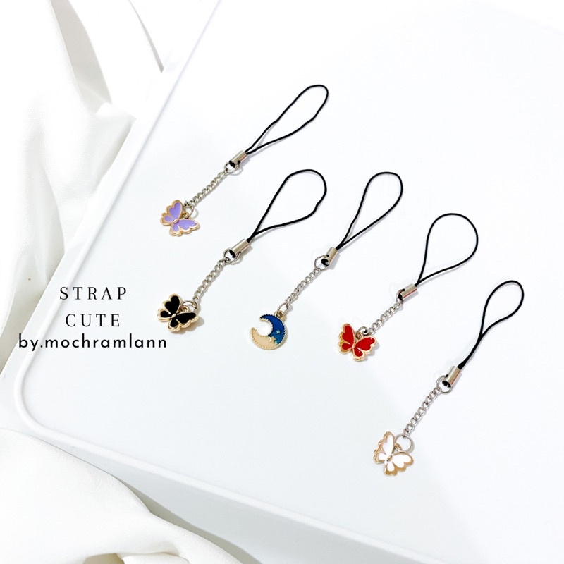 Strap Rantai Liontin Cute / Gantungan Hp / Gantungan Flashdisk / Gantungan Kunci / Mini Strap Rantai