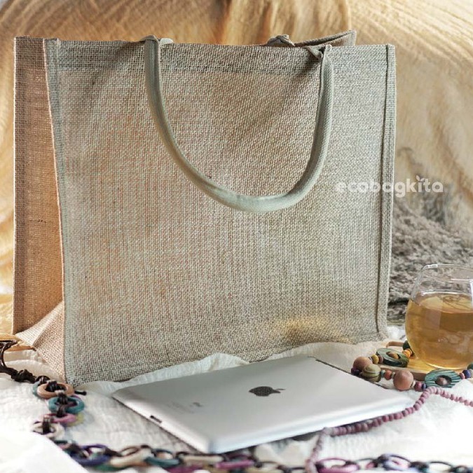 Tote Bag / Jute Bag / Tas Goni / Gift Jute POLOS - LANDSCAPE