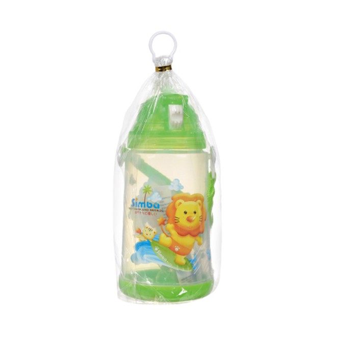 Simba Pop Up Bottle 650ml Green Hijau Botol Minum Anak