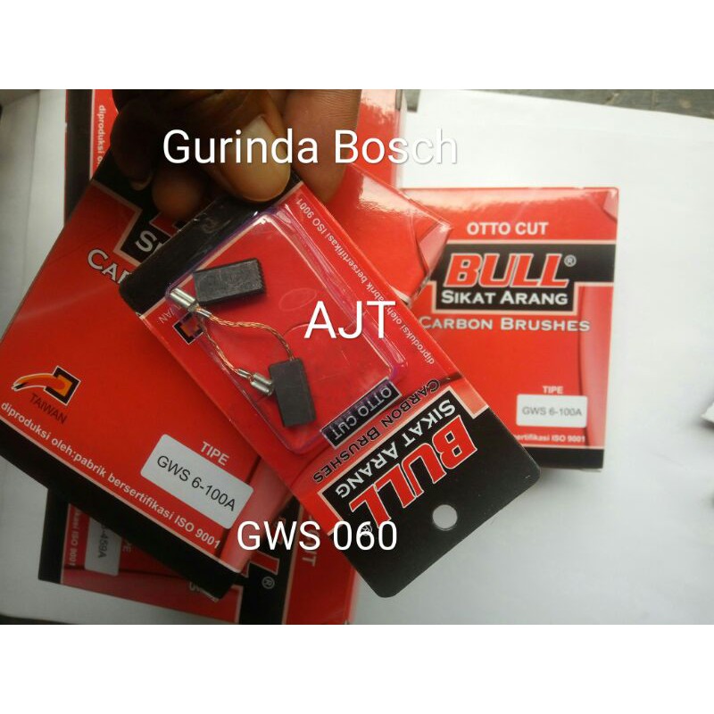 Bosch Sikat arang Carbon Brush spul Gerinda Bosch Tipe GWS 060, GWS 5-100, GWS 6-100 Arang Bosch