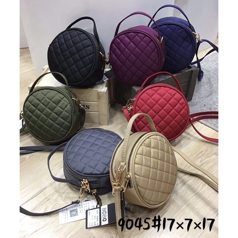 Tas Wanita Import Jinjing dan Selempang BOBO Mini BB9045 9045 21005 Bordir Parasut Kualitas Super Hi