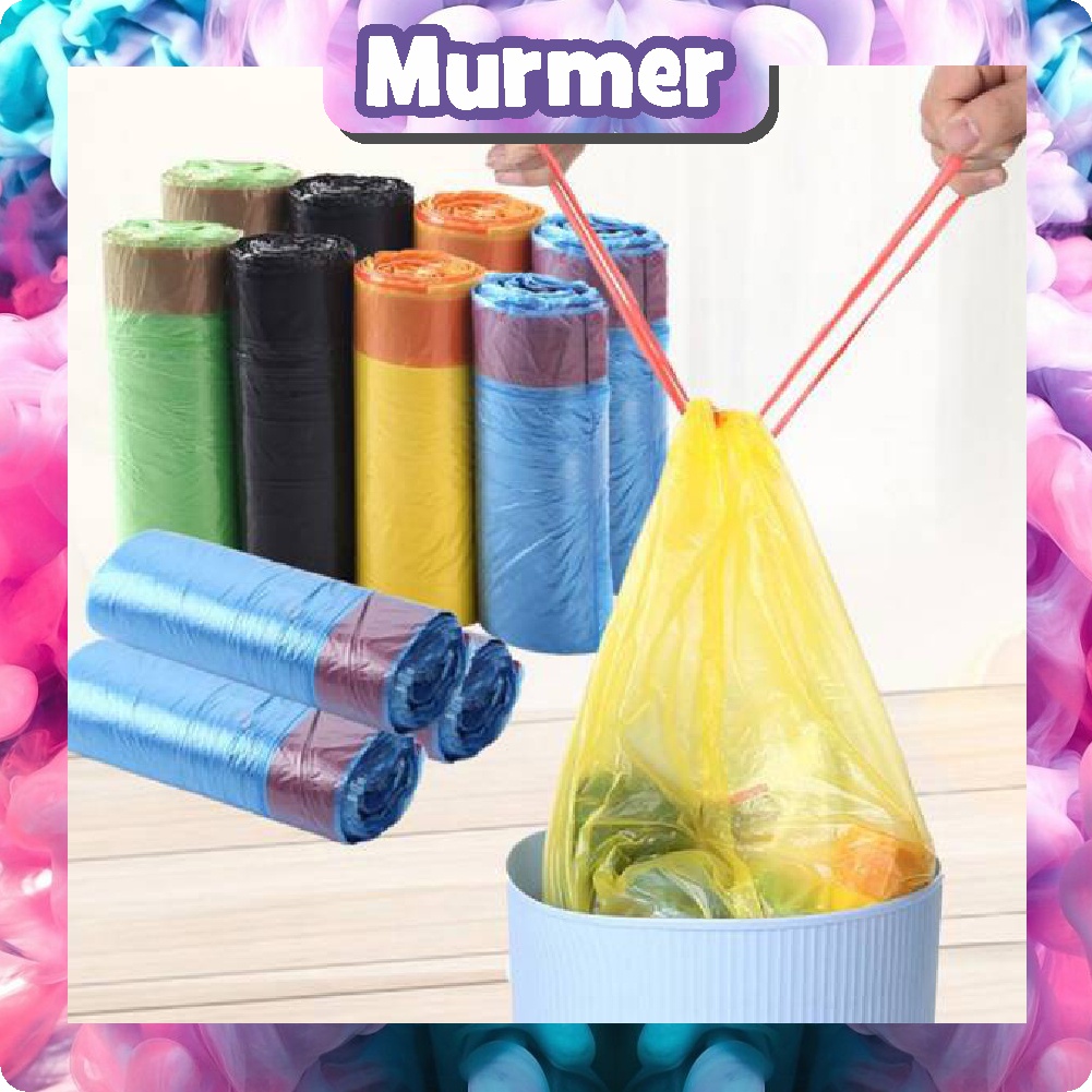 MurmerOfficial R530 Plastik Sampah Kantong Plastik Sampah Dengan Tali / Kantong Sampah Serbaguna