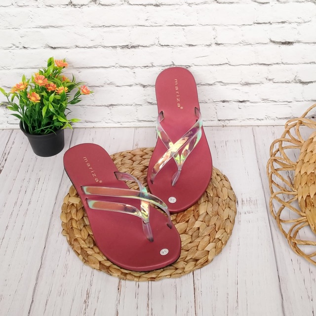 Sandal teplek jepit jempol pelangi M 03