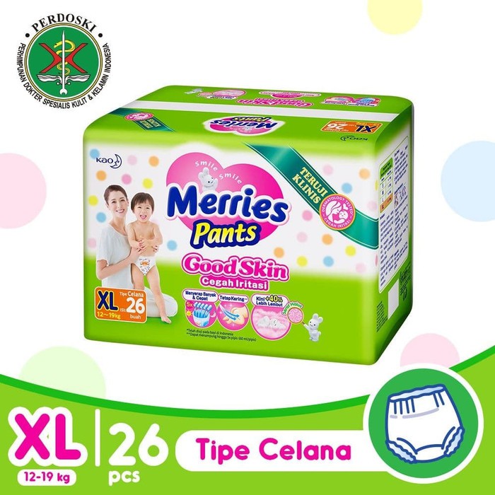 MERRIES PANTS GOOD SKIN XL26 XL 26  POPOK CELANA MERRIES XL26 XL 26