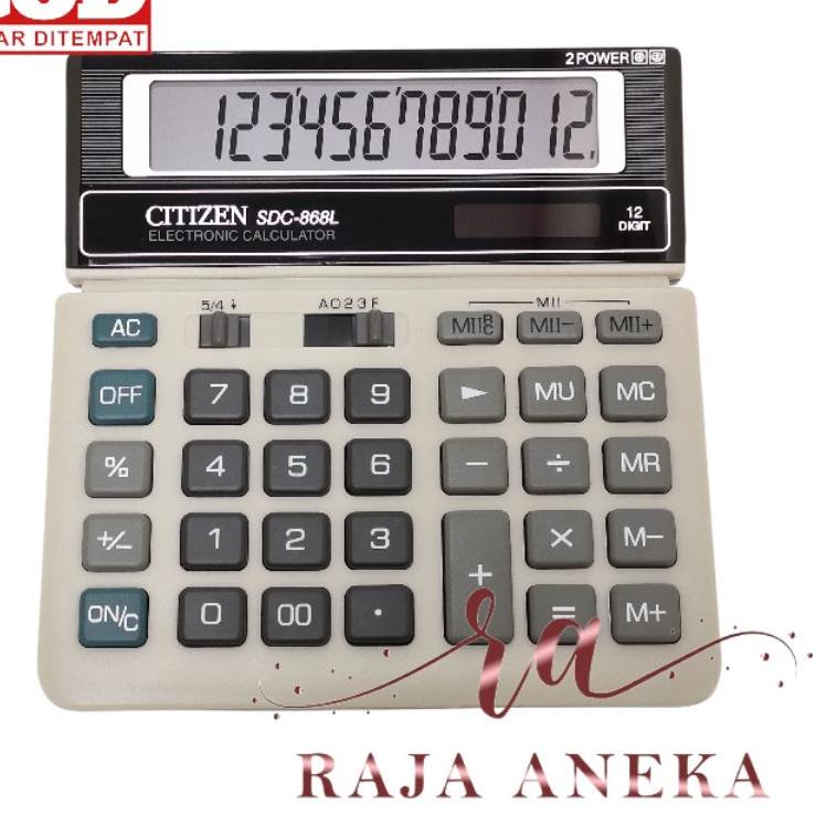 

New Citizen Calculator SDC-868L - Kalkulator DeskMeja Kantor SDC 868L citizen 868 !