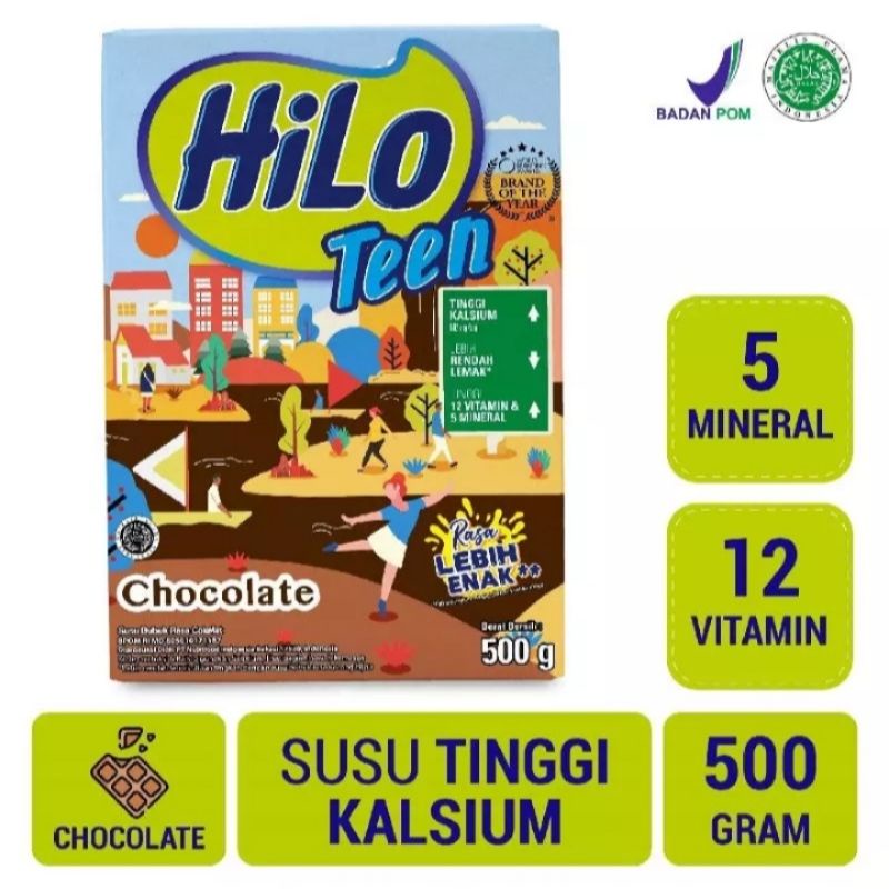 

HiLo Teen Chocolate 500g - Susu Tinggi Kalsium Rendah Lemak