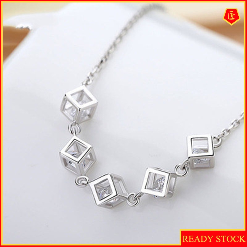 [Ready Stock]Korean Style Fashion Simple Cube Bracelet