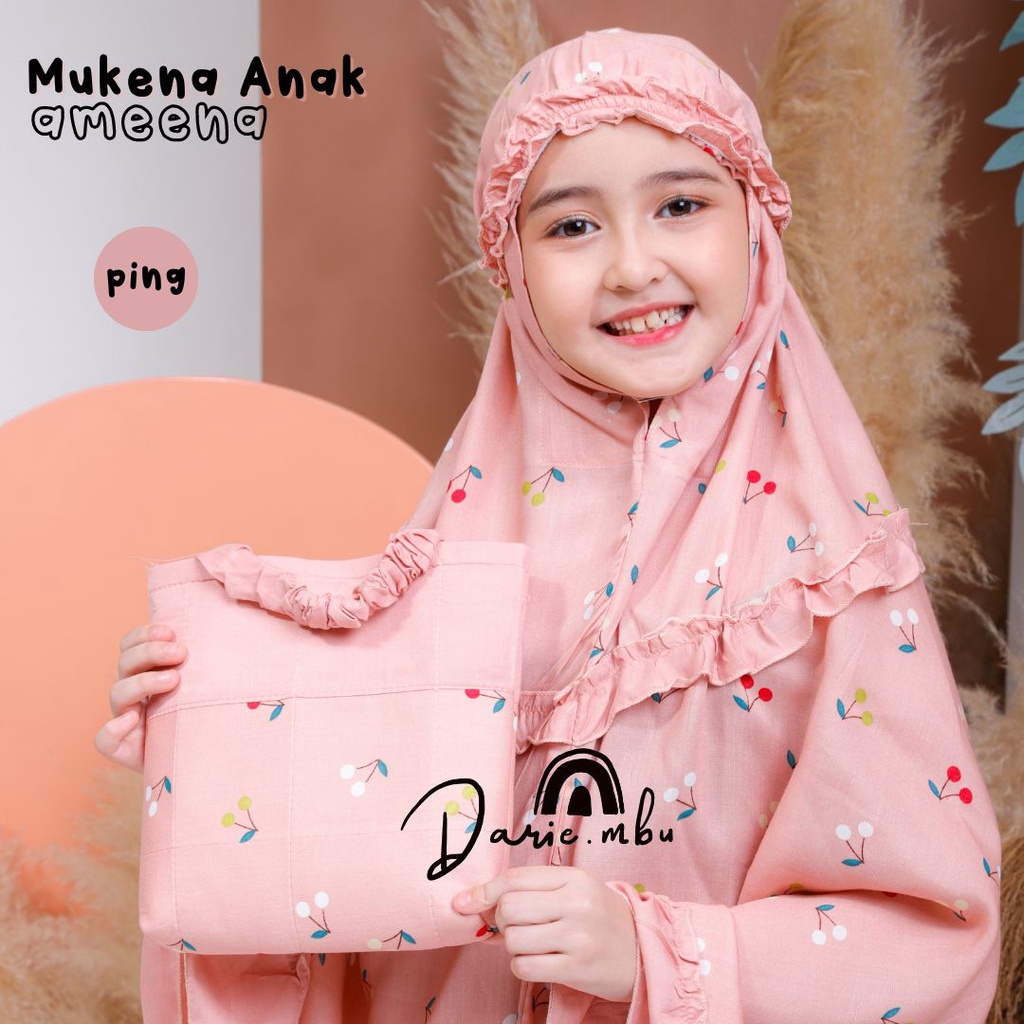 Mukena Anak Kombinasi Ameena Katun Rayon Premium