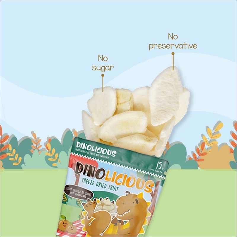 Dinolicious Freeze Dried Fruit - Snack Buah Korea 1Y