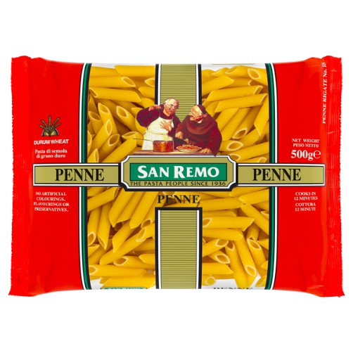 

SAN REMO | Pasta Penne / Penne Rigate #18 | 500 gr (Halal ICCV - Australia)