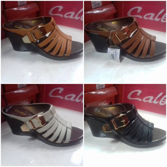 Calbi sandal wanita ada 4 pilihan warna krem,coklat,tan dan hitam ukuran 36,37,38,39,40