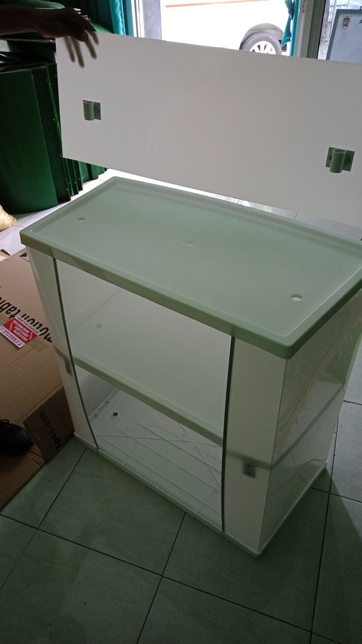 Both Portable Putih Polos Tanpa Cetak / Meja Jualan Event Desk Tanpa Cetak Meja Promosi Putih Polos