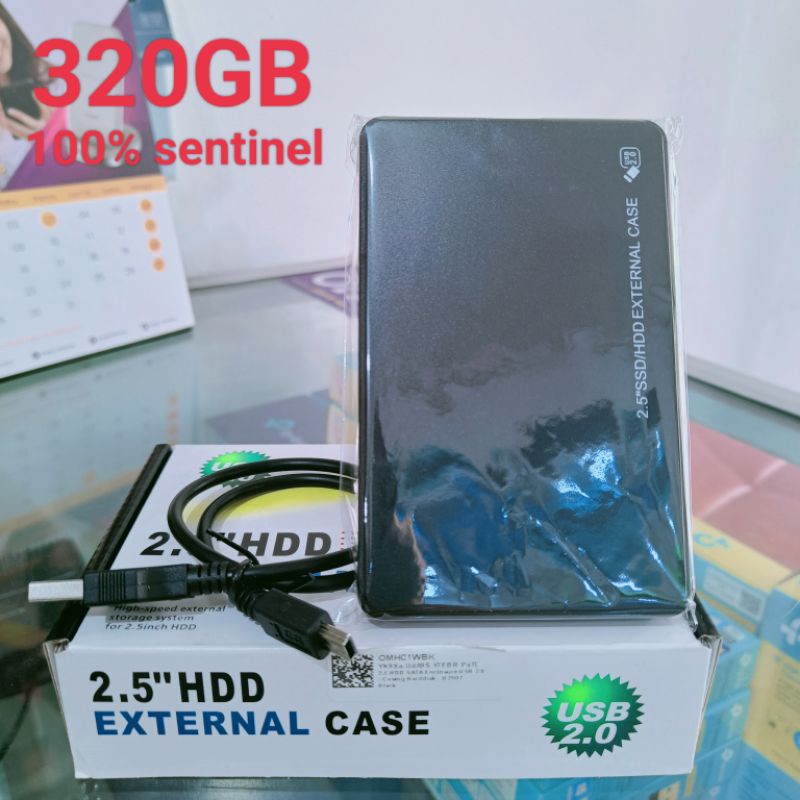 Hardisk External 320GB 2.0 2.5" inch HDD Eksternal Laptop PS Kosongan Second Seken Bekas 100% Sentin