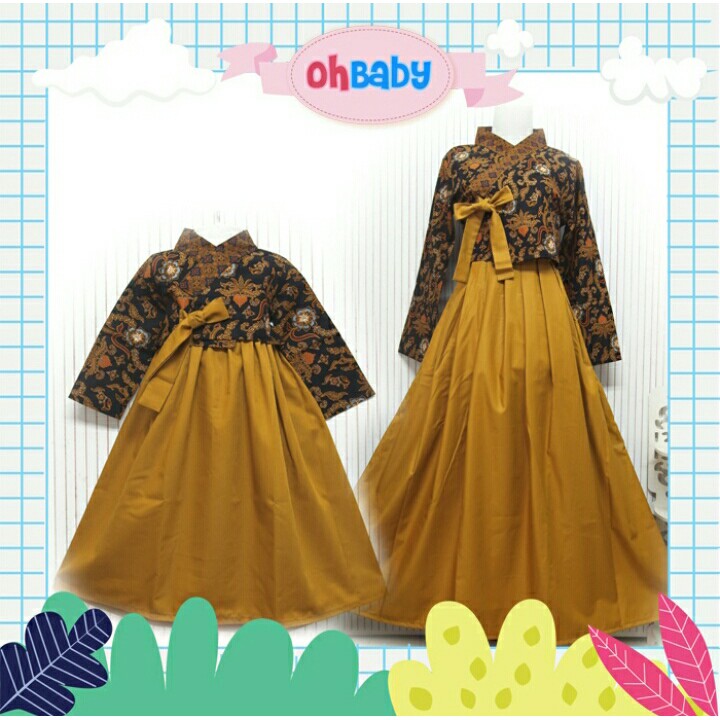 GAMIS COUPLE MOM ANAK OH BABY