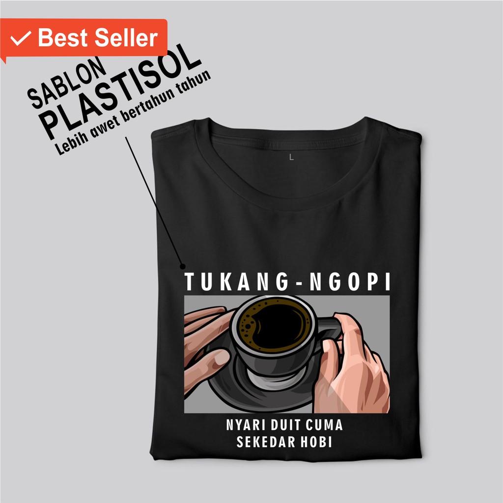 Kaos Tukang Ngopi Premium Shopee Indonesia