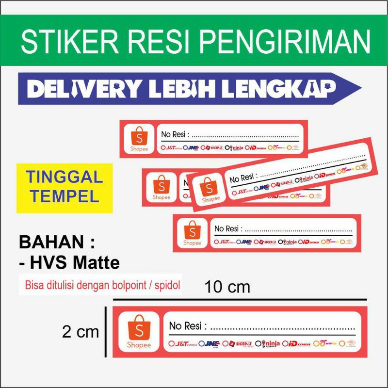 

Label Resi Stiker, Stiker Resi, Stiker Pengiriman