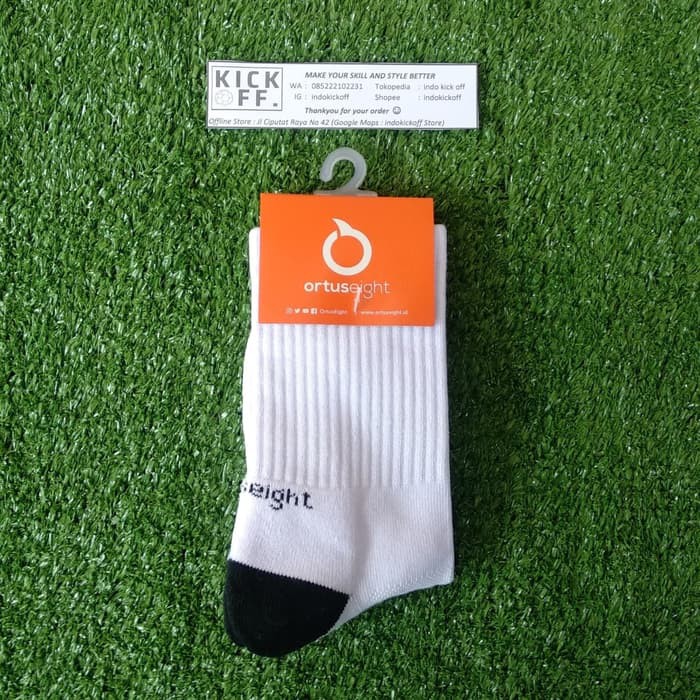 KAOS KAKI SEKOLAH/ KAOS KAKI OLAHRAGA ORTUSEIGHT ORTUSEIGHT RAPID SOCKS L - WHITE