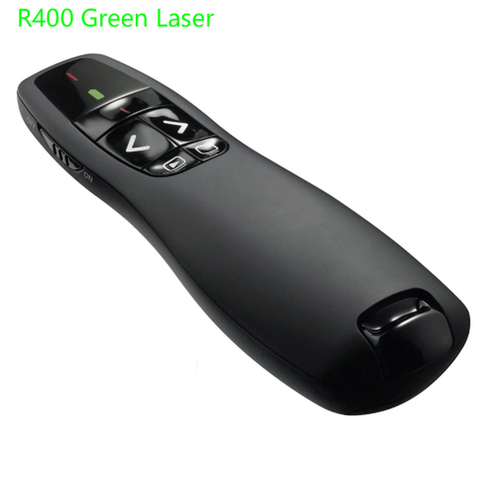

A81Duya Laser Pointer Presentasi Green Laser R400 + Pouch + Baterai As71S0D