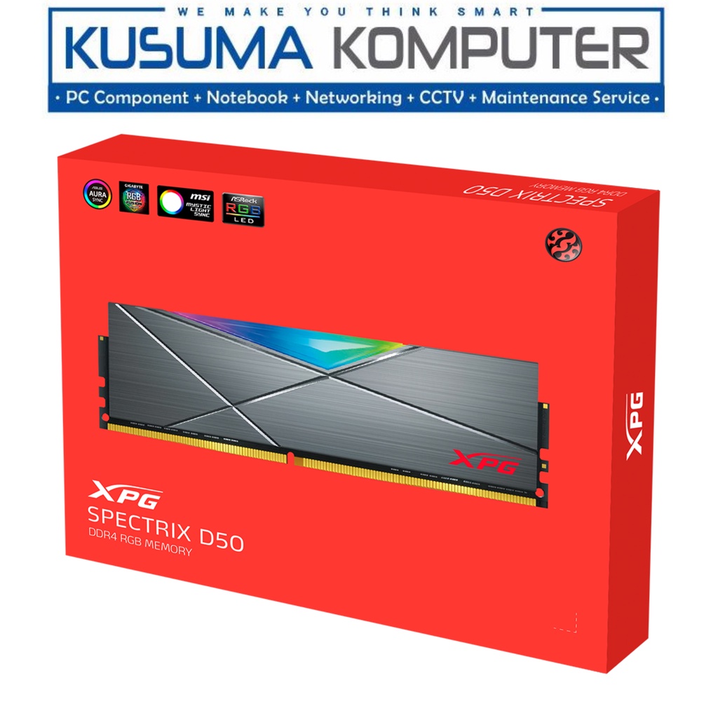 Adata Xpg Spectrix D50 16GB 8x2 DDR4 RGB 3200MHz 3200