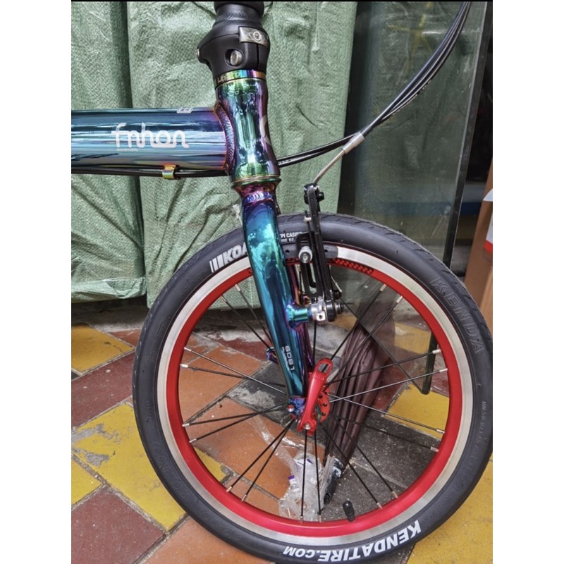 sepeda lipat fnhon retro 16” speed 5