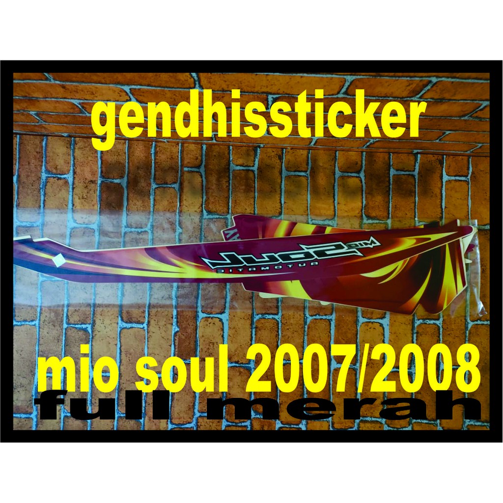 Striping Mio Soul Merah Full 2007/2008