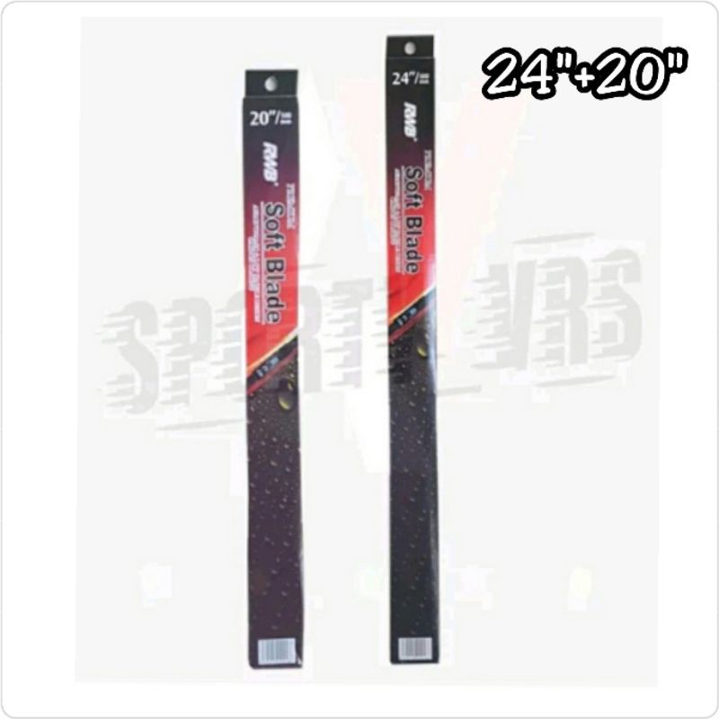 Wiper Depan Outlander 24&quot;+20&quot; Model Soft Blade Merk RWB