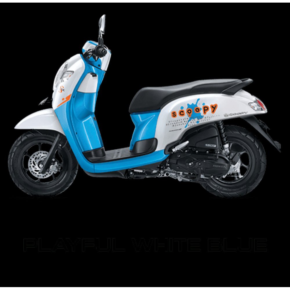 Variasi Stiker Scoopy Playfull 2017 Putih Biru Shopee Indonesia