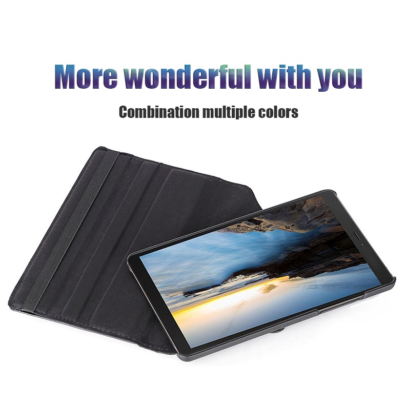 Case Untuk Samsung Galaxy Tab3 Lite 7.0 3G 3v T116NU Samsung T110 T111 SM-T110 SM-T111 SM-T116 SM-T116BU SM-T116NQ SM-T116NU SM-T116NY Casing Tablet 360° Rotating Stand Flip Cover/Penutup Flip Berdiri Putar