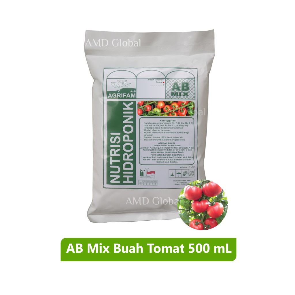 AB Mix Buah Tomat Nutrisi Hidroponik Khusus Buah Tomat 500 ml