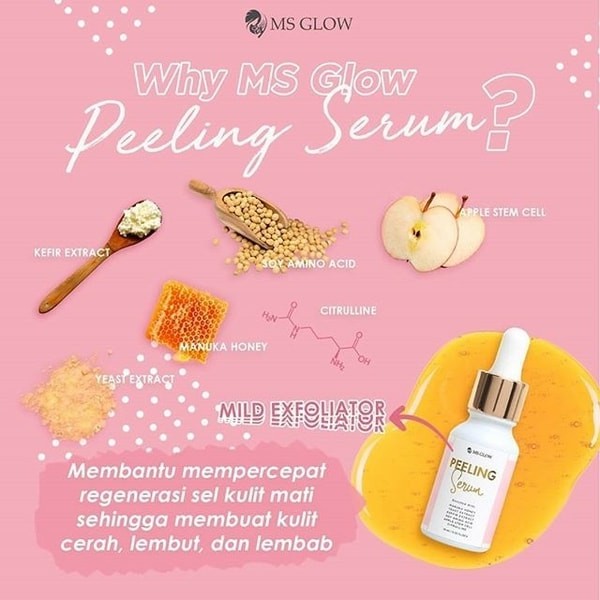 MS GLOW Peeling Serum MS Glow Original Terbaru