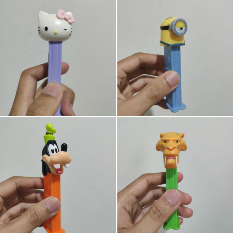 

pez candy dispenser satuan second preloved ice age disney goofy minion hello kitty