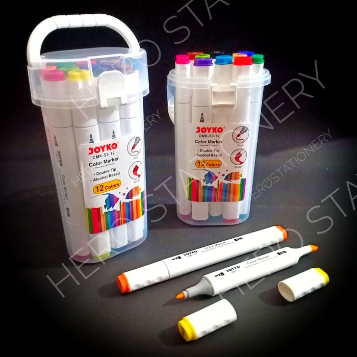 

Produk Unggulan Joyko Color Marker (12 Colors) Cmk-53-12 Jk Hemat