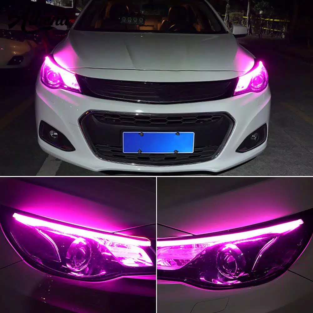 Led DRL Alis Running 30cm 45cm 60cm LED Flexible Tube Style Dynamic Daytime Running Sepasang