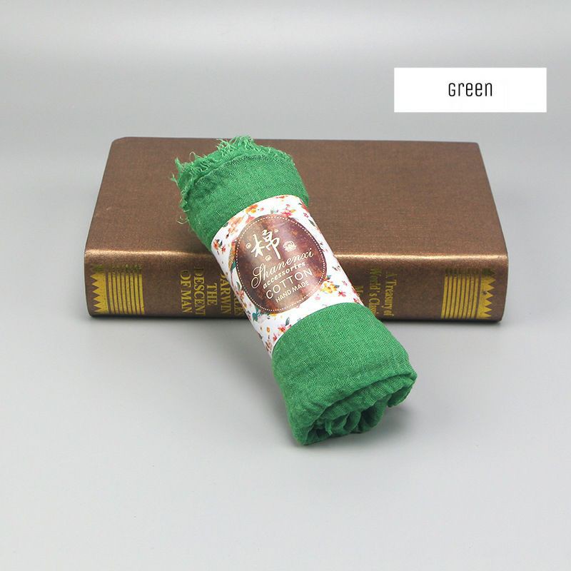 Crinkle Scarf 20 Warna / Crinkle hijab / Pashmina Rawis / Pashmina Crinkle-Green