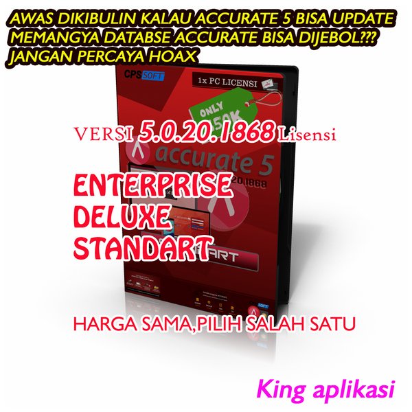 Software Accurate Enterprise Deluxe Standart Lisensi Full Version Lifetime