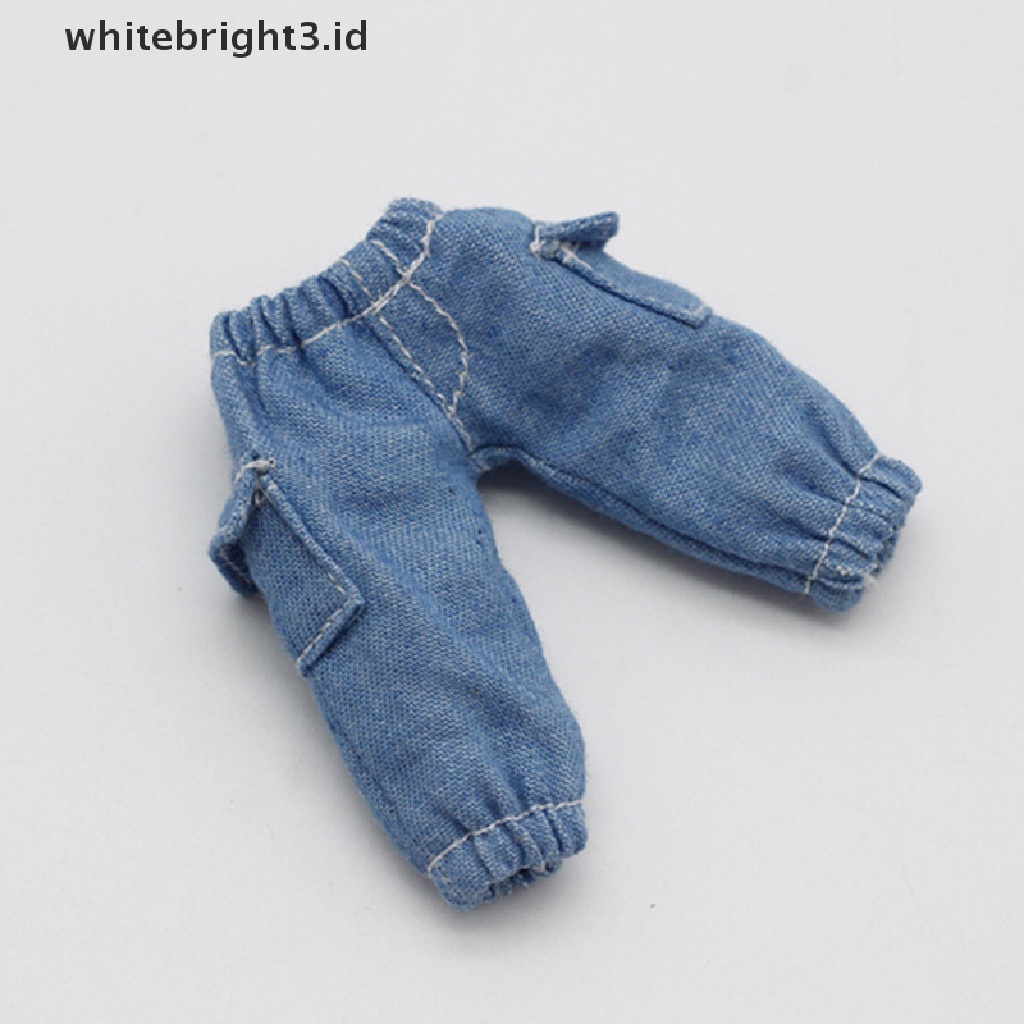 (whitebright3.id) Celana Panjang Overall Untuk Aksesoris Boneka OB11 Skala 1: 12