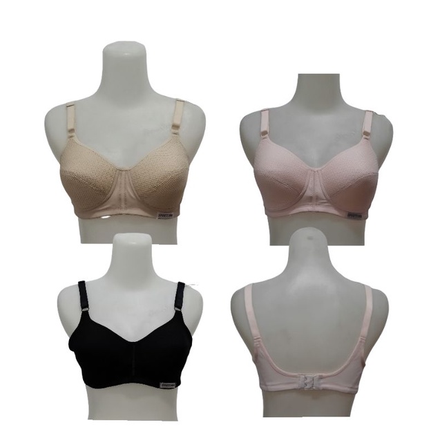 Wacoal  Bra Sport tanpa kawat Basic IB 1013 UK 34/36/38/40 cup A. B. C. D cut lebel