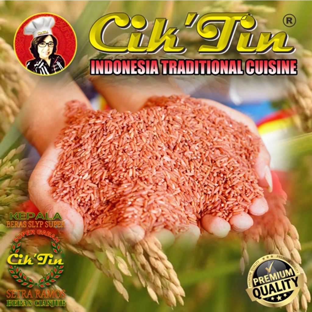 

Cik'Tin BERAS CIANJUR - 1 LITER - BERAS MERAH kualitas Super Grade A