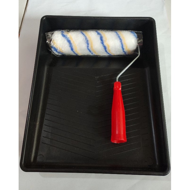 bak cat tembok dan kuas roll