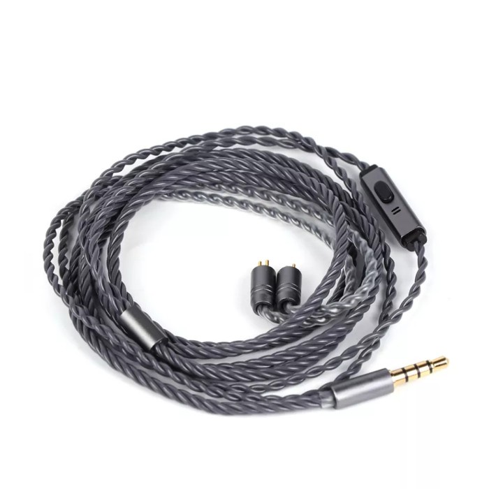 TRIPOWIN GRACE with Mic Silver Plated Copper OFC IEM Upgrade Cable