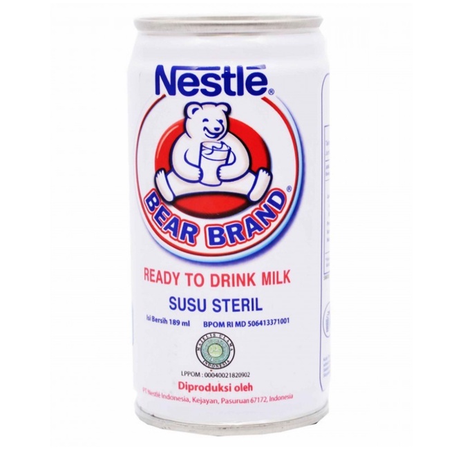 

Nestle Bear Brand Susu Steril 189 ml