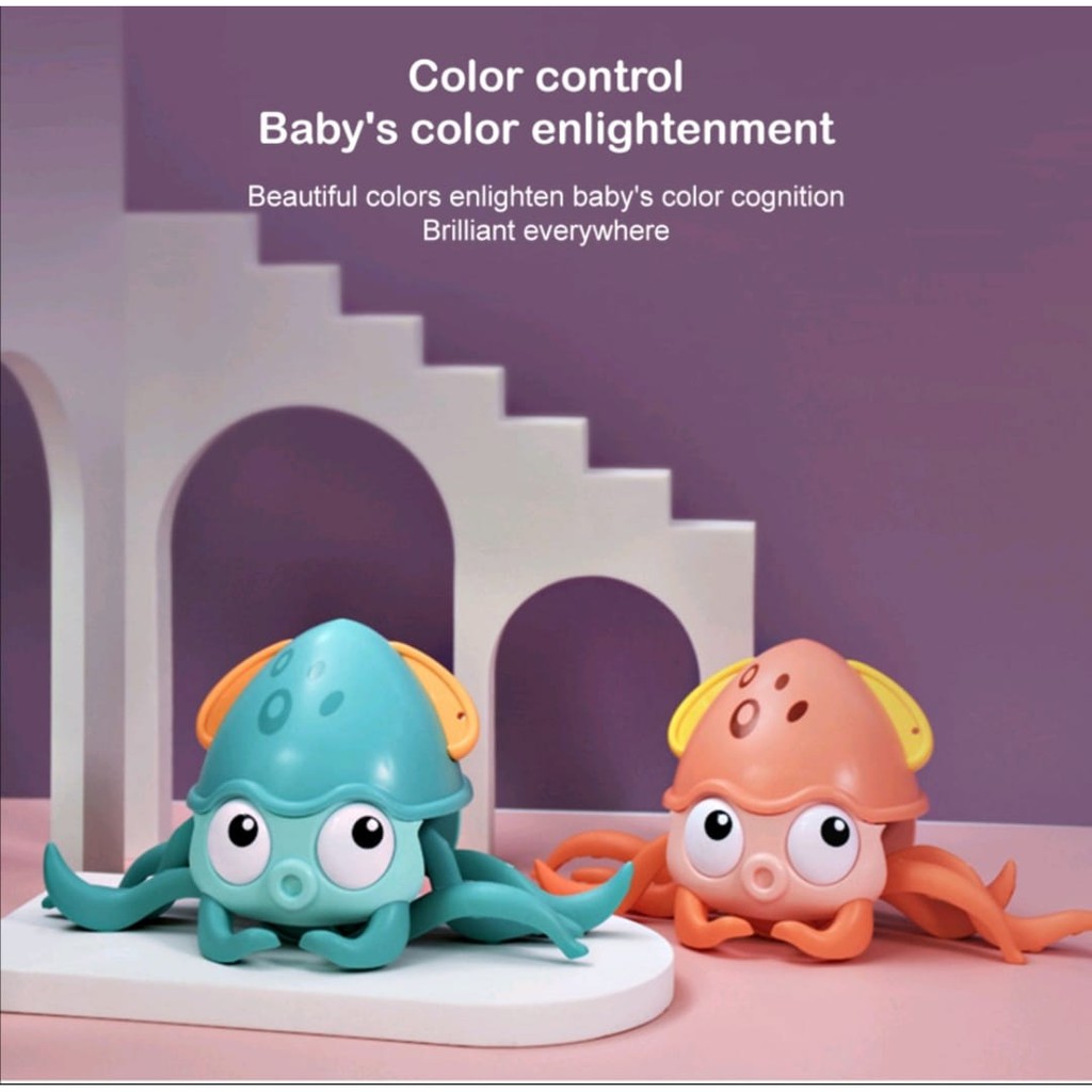 Mainan Anak Gurita Octopus Berjalan / Kepiting Berjalan Air dan Darat / Walking Crab