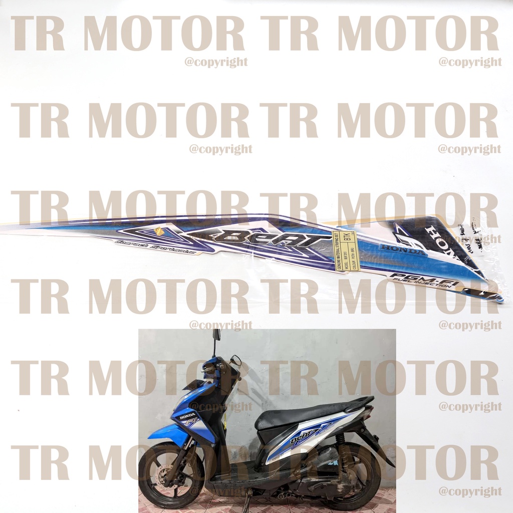Stiker Motor Beat Fi 2013 Sticker Striping Full Body Motor