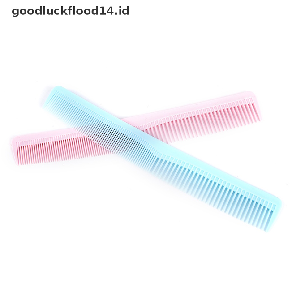 [OOID] 5x Salon Anti static Hairdressing Hair Cutting Plastic Comb Fine Tooth Comb Tool ID