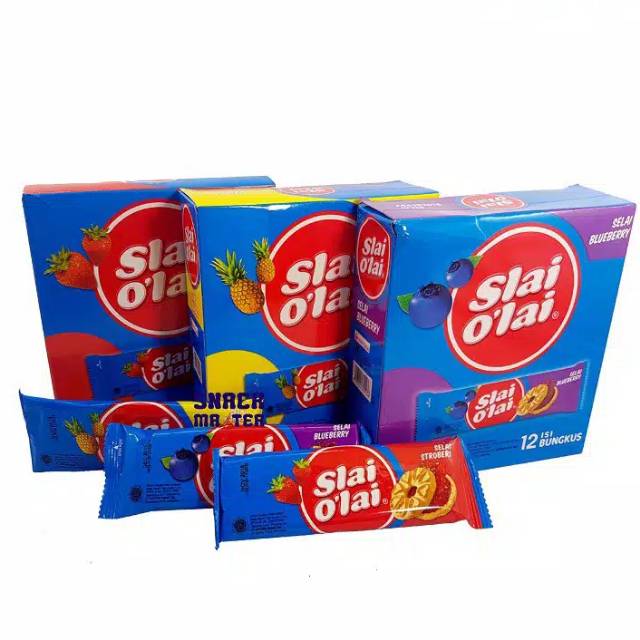 

Biskuit Slai Olai Strawberry / Nanas/ Blueberry (12 x 24 gr)