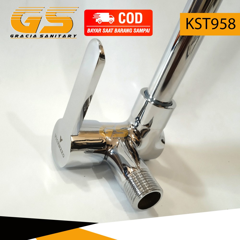 Kran Air Angsa Cuci Piring 1/2&quot; Kuningan Keran Sink Tembok KST958